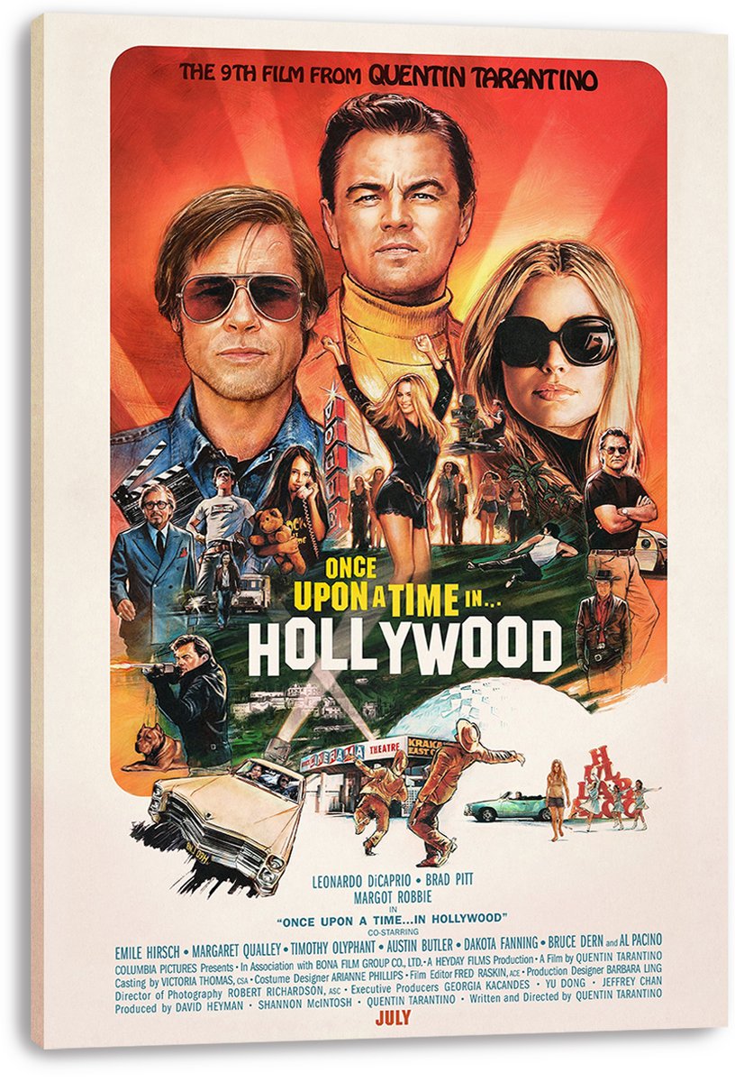 Once Upon a Time in Hollywood Movie Poster Decorative Painting (paper and canvas) art poster printing print