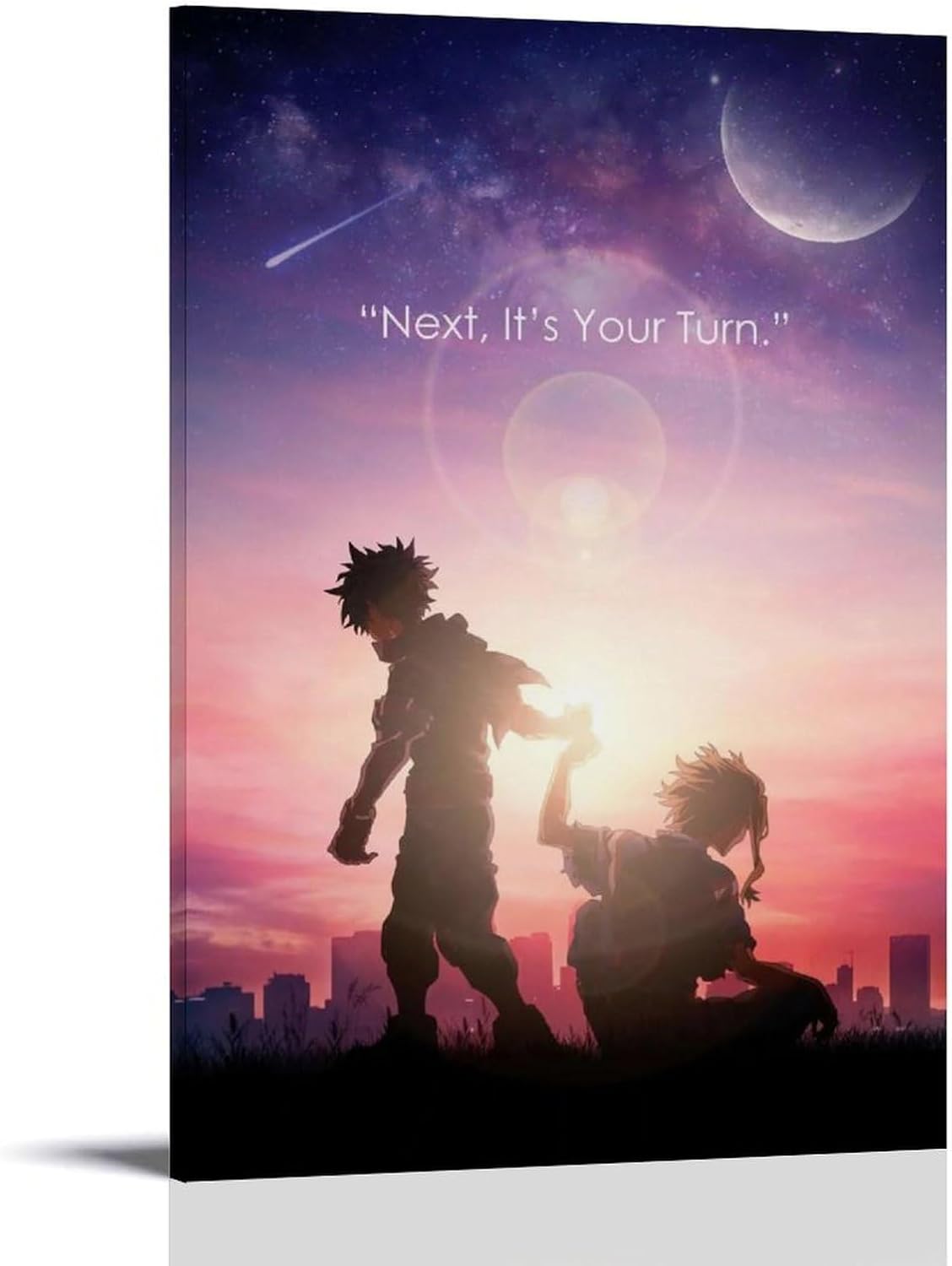 Hero Anime Motivational 90s Poster (paper and canvas) art poster printing print