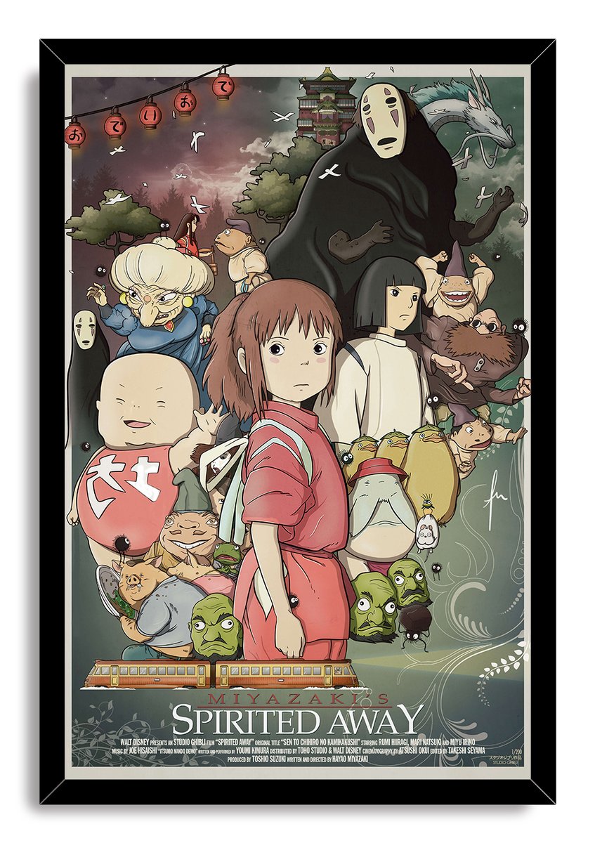 Spirited Away Decorative Painting (paper and canvas) art poster printing print