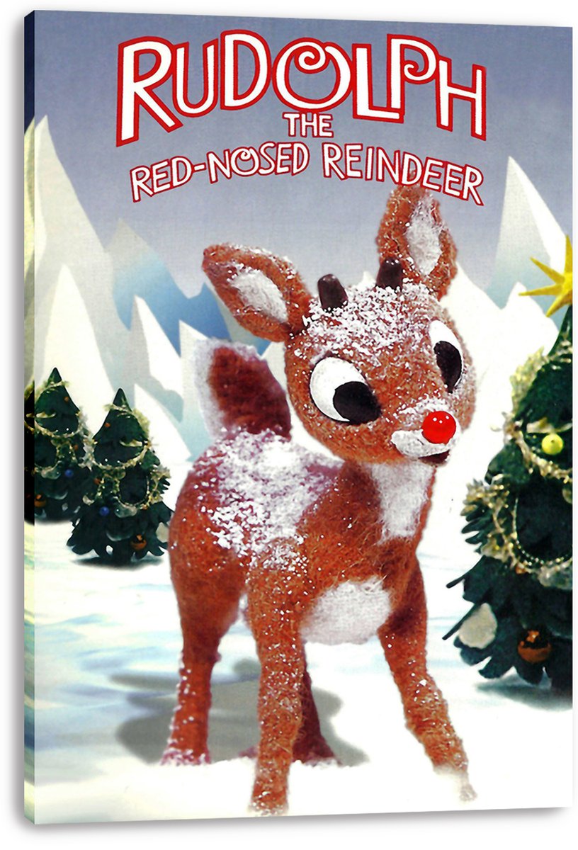 Rudolph the Red-Nosed Reindeer Decorative Painting (paper and canvas) art poster printing print
