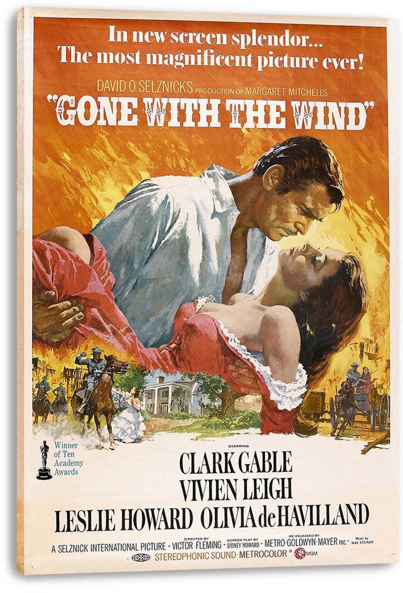 Gone with the Wind Movie Decorative Painting (paper and canvas) art poster printing print