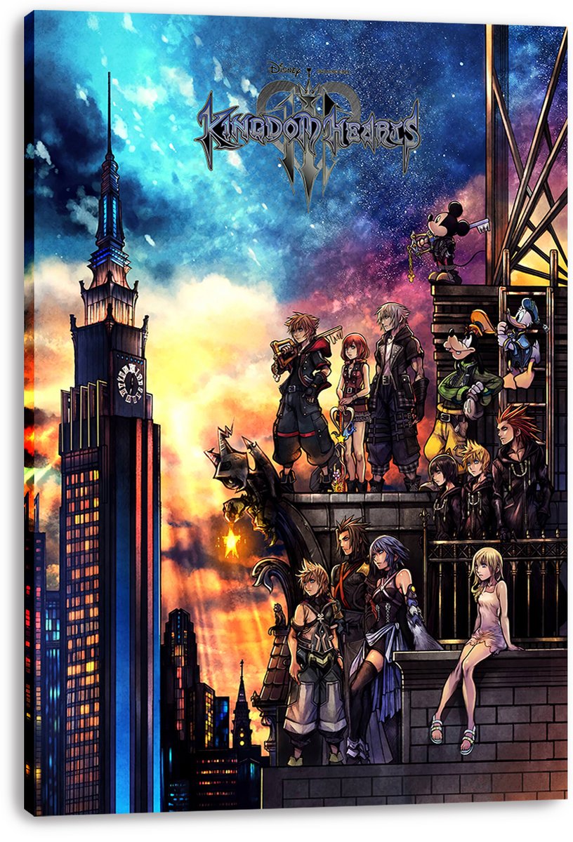 Kingdom Hearts Characters Decorative Painting (paper and canvas) art poster printing print