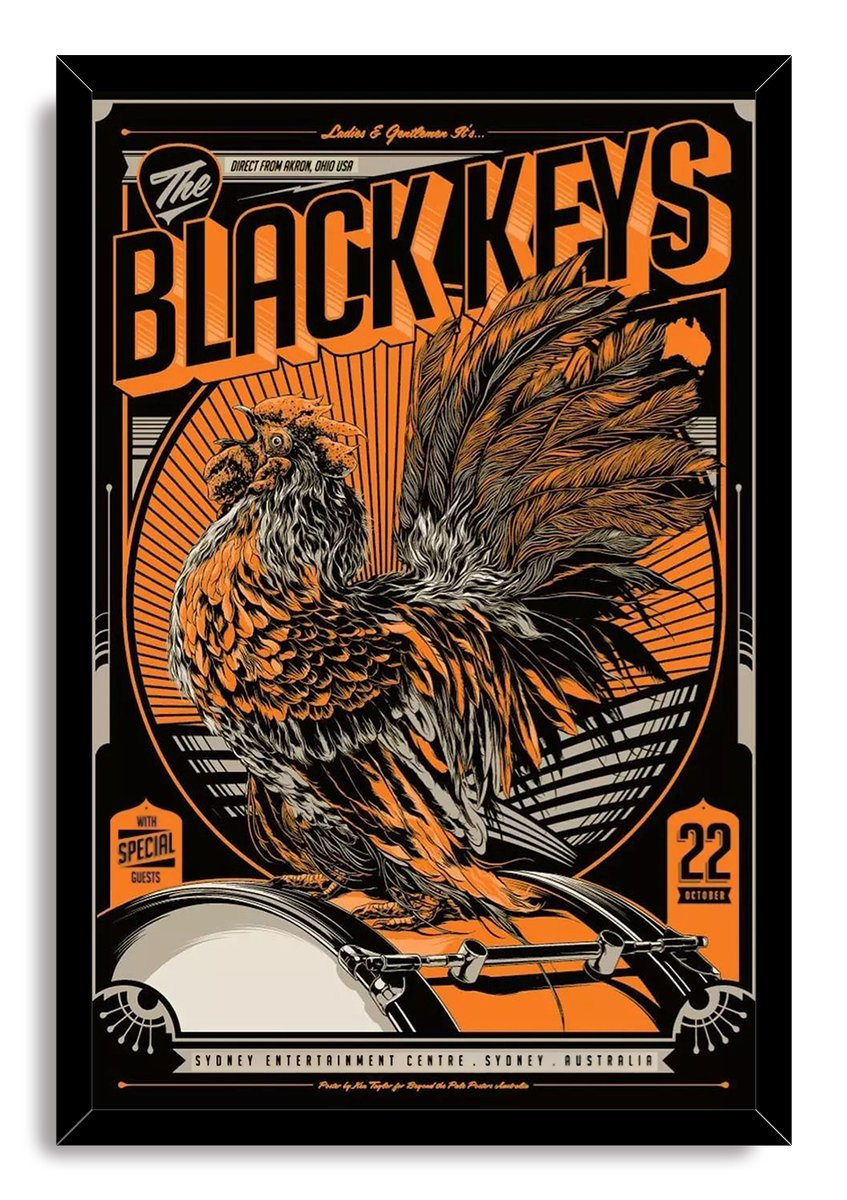 The Black Keys Rooster Decorative Painting (paper and canvas) art poster printing print