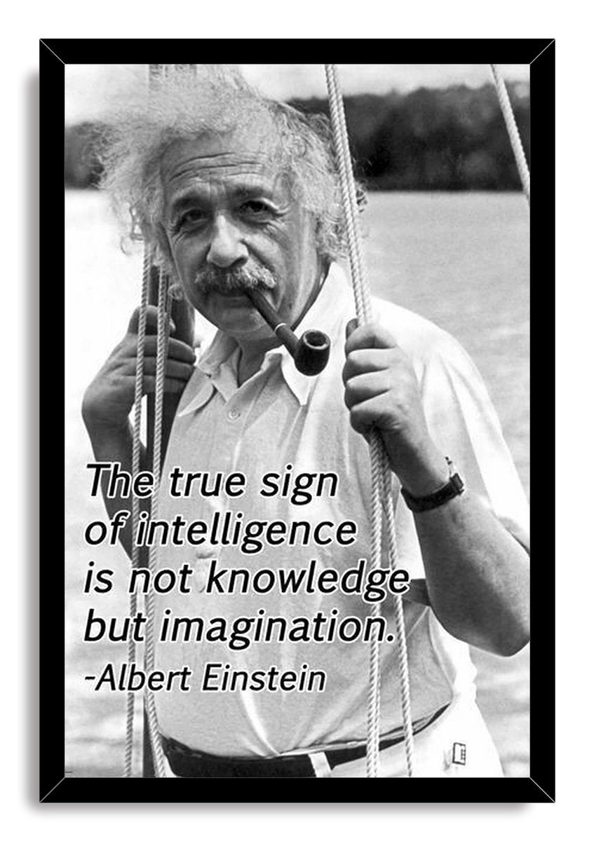Albert Einstein Decorative Painting (paper and canvas) art poster printing print