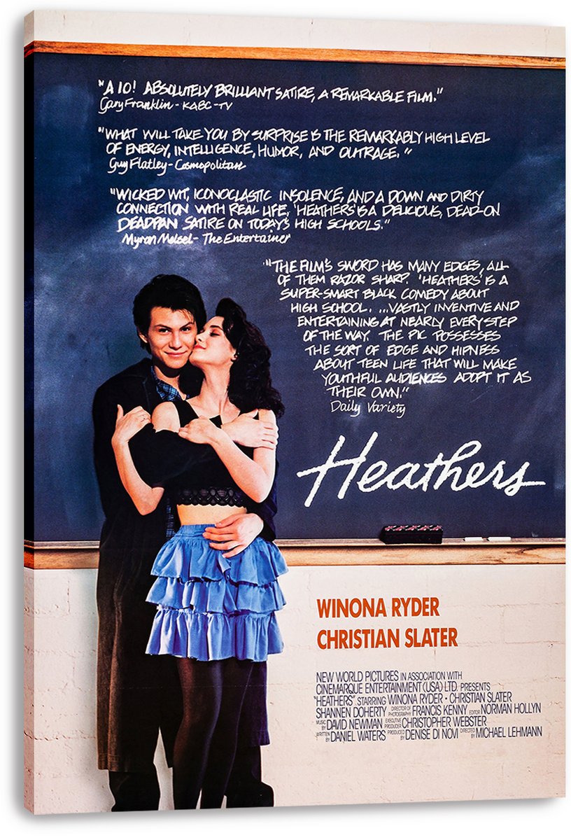 Heathers Movie Poster Winona Ryder Christian Slater Decorative Painting (paper and canvas) art poster printing print