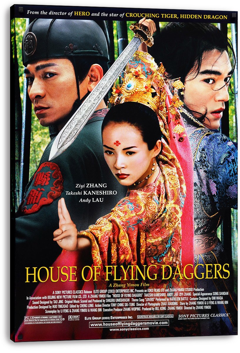 House of Flying Daggers Ziyi Zhang Takeshi Kaneshiro Andy Lau Decorative Painting (paper and canvas) art poster printing print