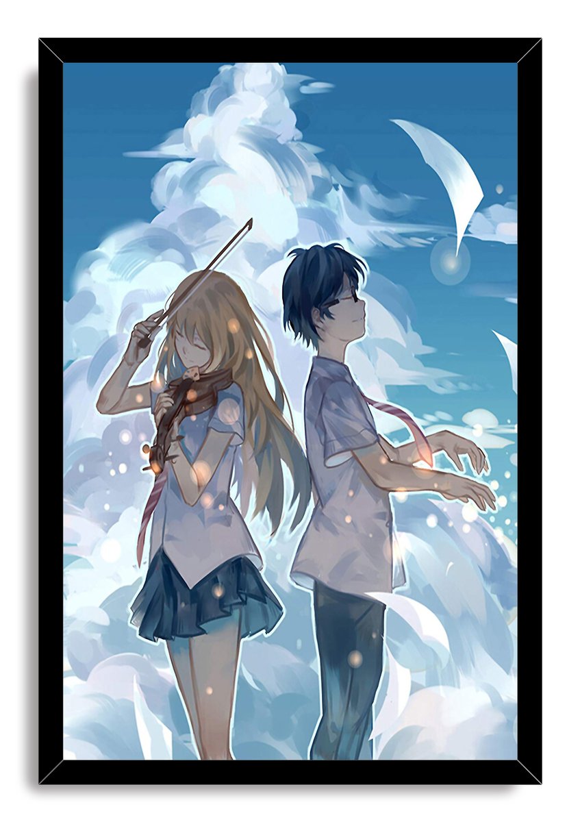 Your Lie in April Anime Musical Duo Decorative Painting (paper and canvas) art poster printing print