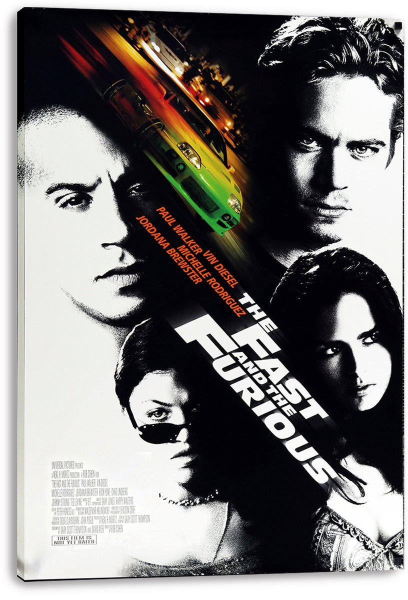The Fast and the Furious Movie Decorative Painting (paper and canvas) art poster printing print