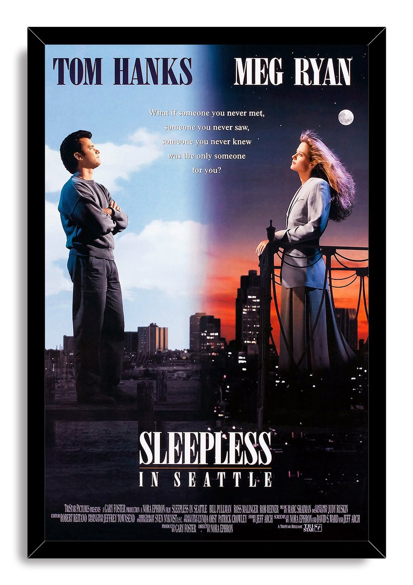 Sleepless in Seattle Tom Hanks Meg Ryan Movie Decorative Painting (paper and canvas) art poster printing print