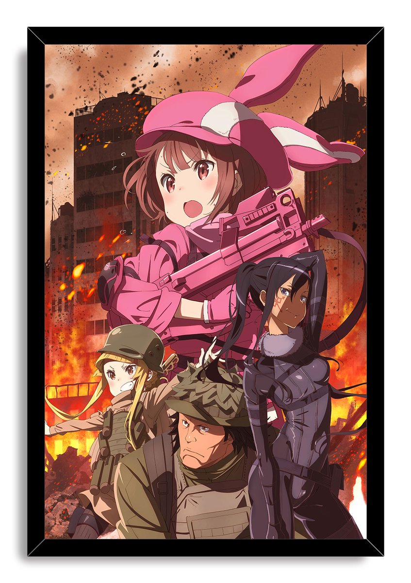 Sword Art Online Alternative: Gun Gale Online Characters Decorative Painting (paper and canvas) art poster printing print