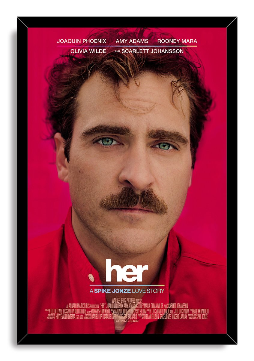 Her Movie Joaquin Phoenix Decorative Painting (paper and canvas) art poster printing print
