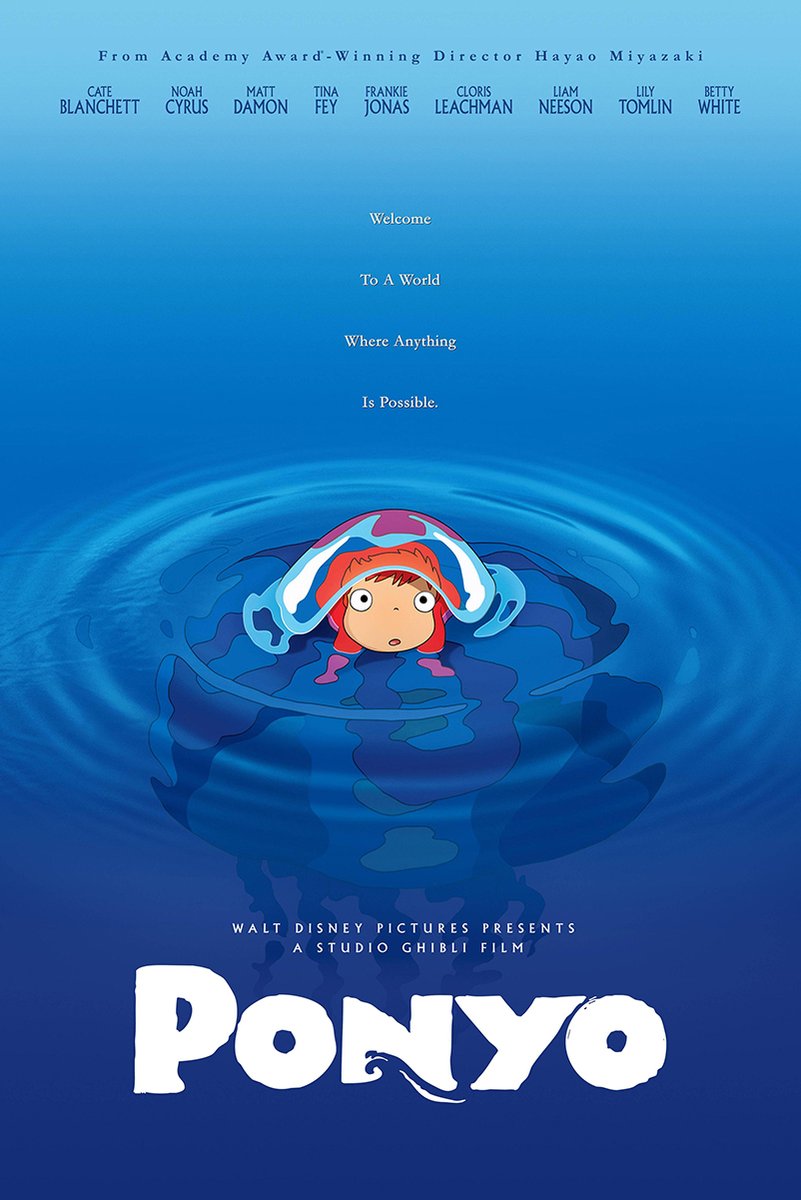Ponyo Decorative Painting (paper and canvas) art poster printing print