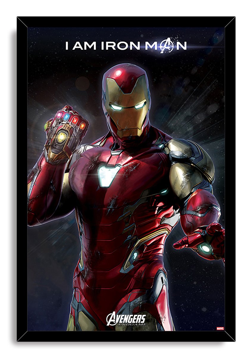 Iron Man Decorative Painting (paper and canvas) art poster printing print