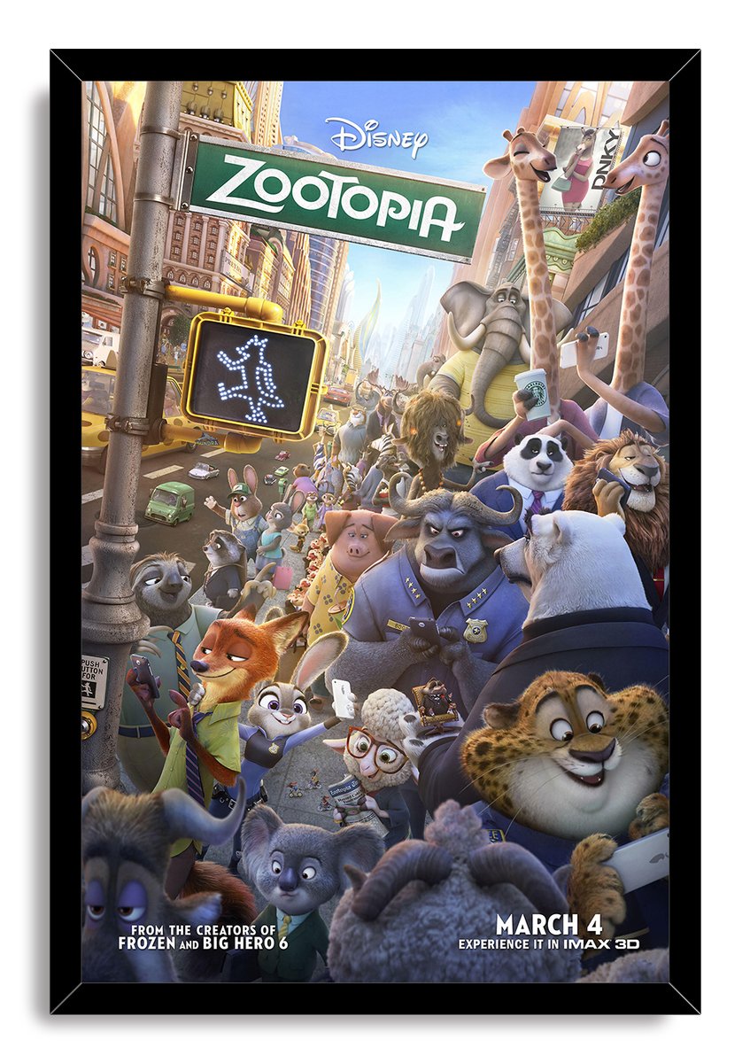 Zootopia Movie Characters Decorative Painting (paper and canvas) art poster printing print