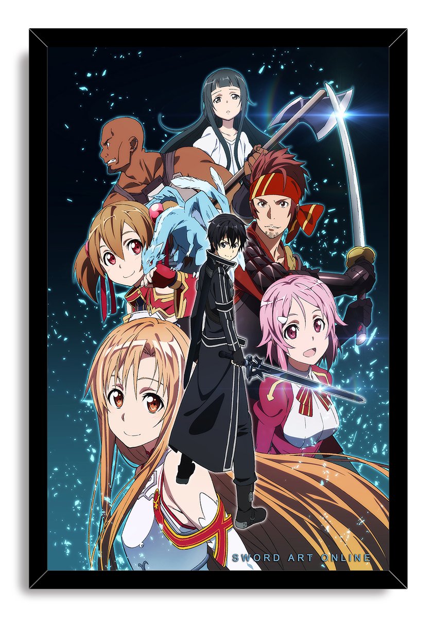 Sword Art Online Characters Decorative Painting (paper and canvas) art poster printing print