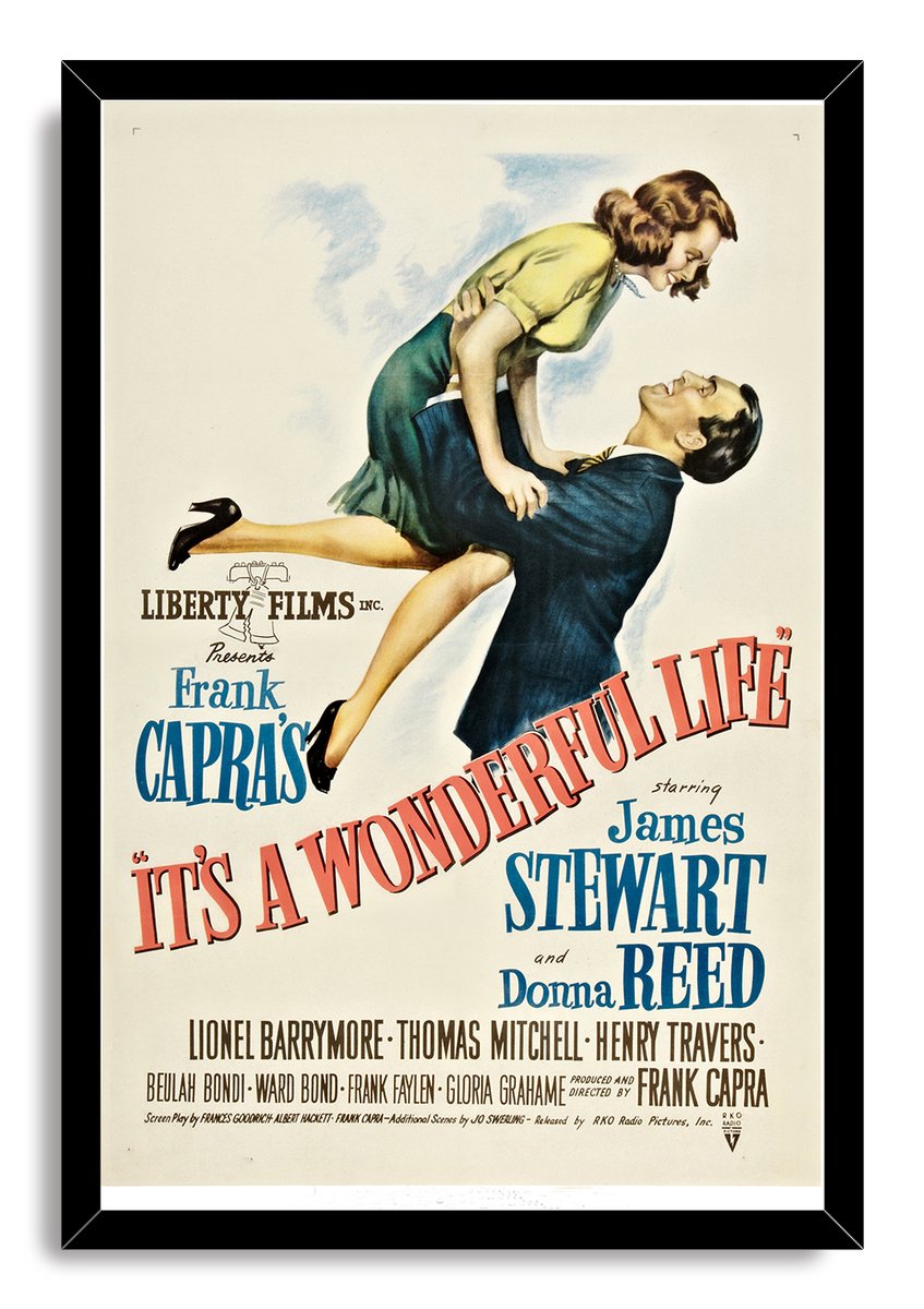 It's a Wonderful Life Movie Poster Decorative Painting (paper and canvas) art poster printing print