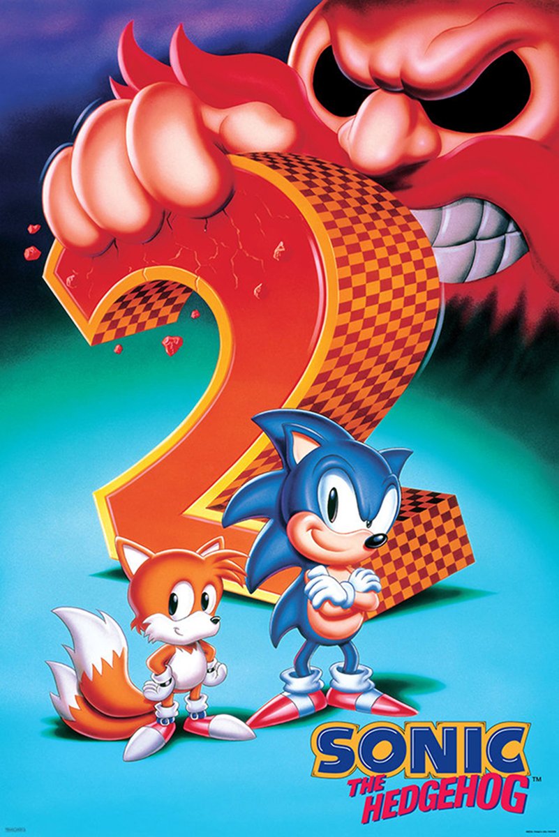Sonic the Hedgehog 2 Classic Game Art Decorative Painting (paper and canvas) art poster printing print