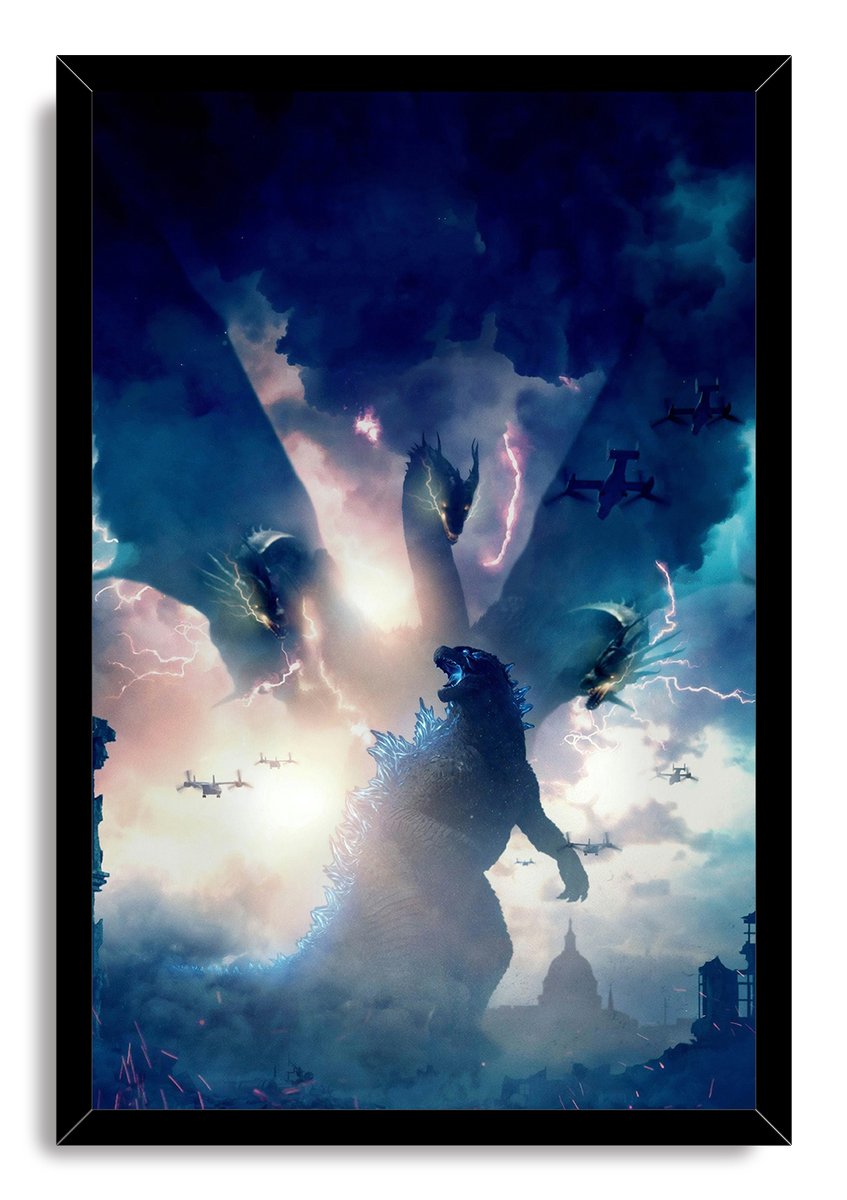 Godzilla King of the Monsters Epic Battle Decorative Painting (paper and canvas) art poster printing print