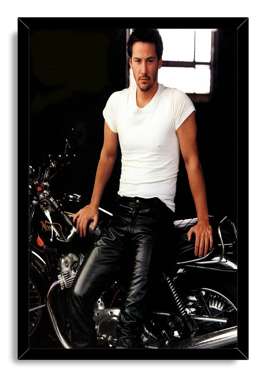 Keanu Reeves Motorcycle Decorative Painting (paper and canvas) art poster printing print