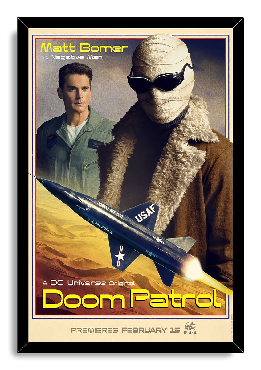 Matt Bomer Negative Man Doom Patrol Decorative Painting (paper and canvas) art poster printing print