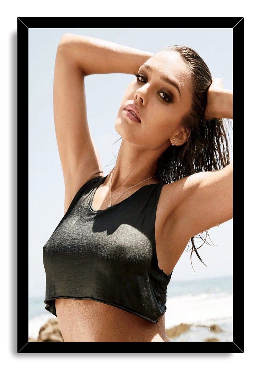 Jessica Alba Decorative Painting (paper and canvas) art poster printing print