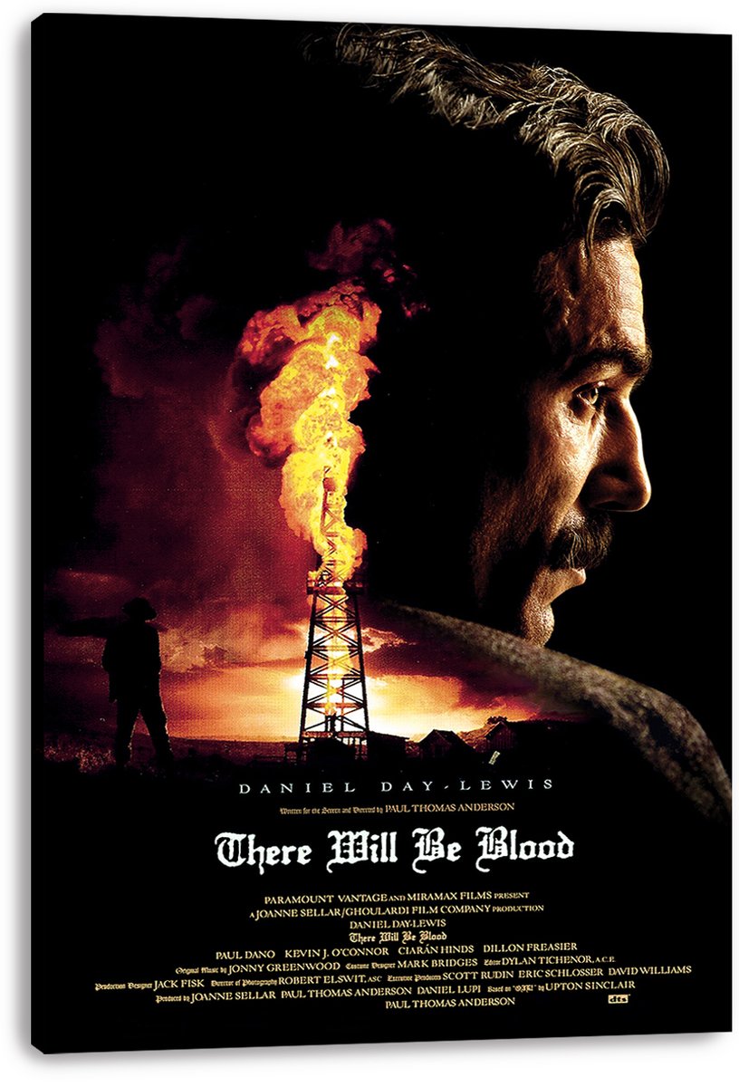 There Will Be Blood Daniel Day-Lewis Decorative Painting (paper and canvas) art poster printing print