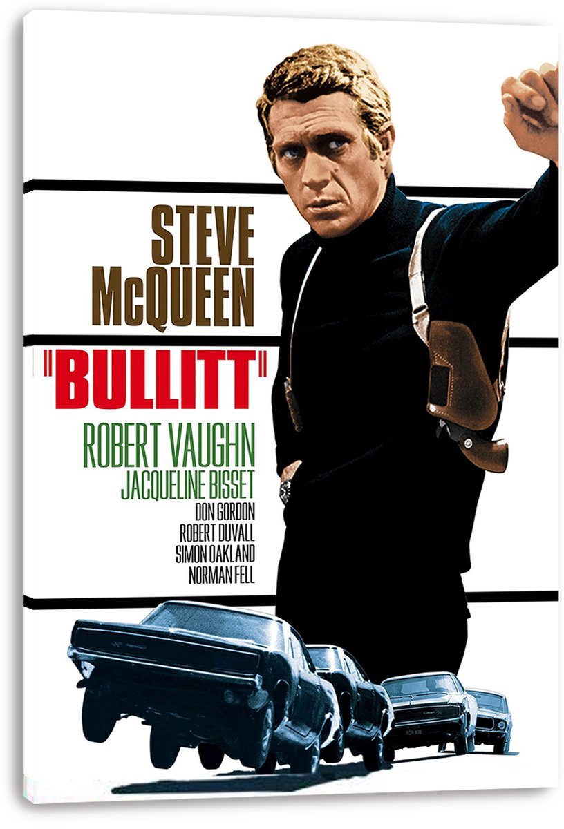 Bullitt Movie Steve McQueen Decorative Painting (paper and canvas) art poster printing print