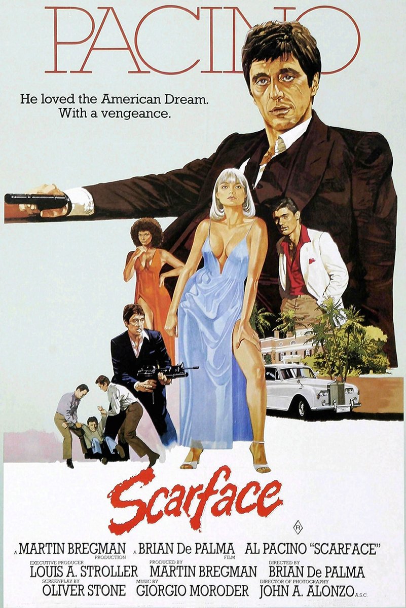 Scarface Movie Decorative Painting (paper and canvas) art poster printing print