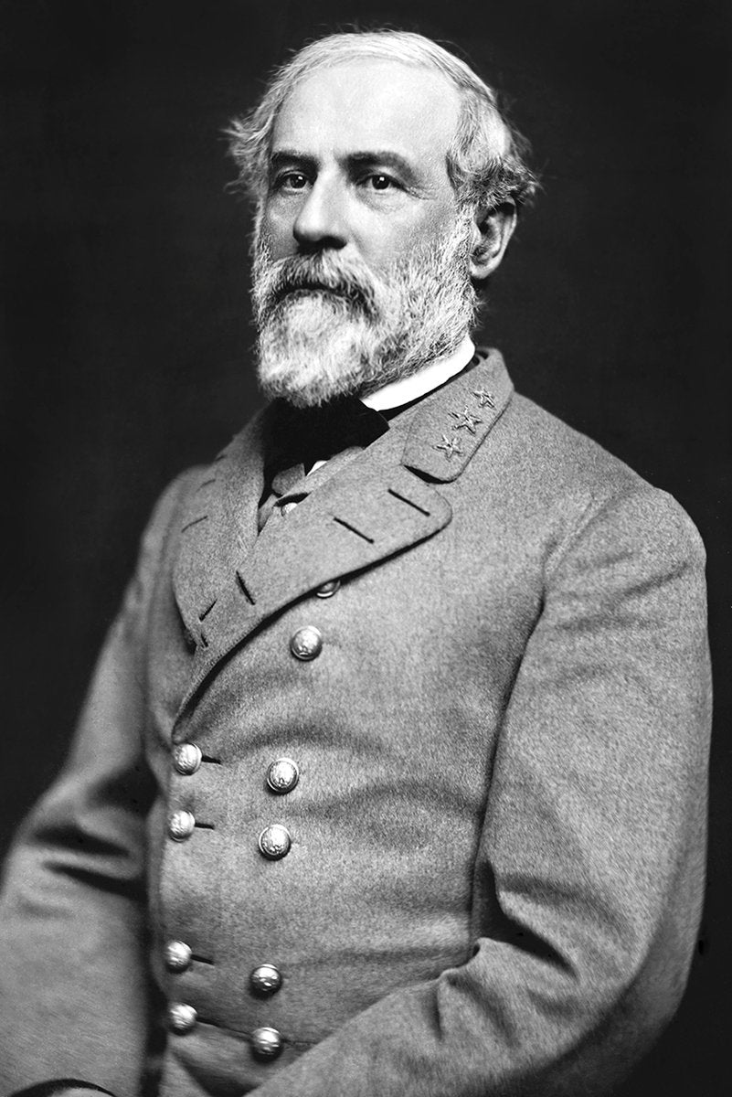 Robert E. Lee Decorative Painting (paper and canvas) art poster printing print