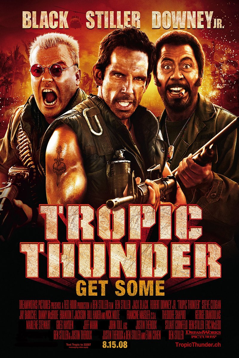Tropic Thunder Movie Poster Decorative Painting (paper and canvas) art poster printing print