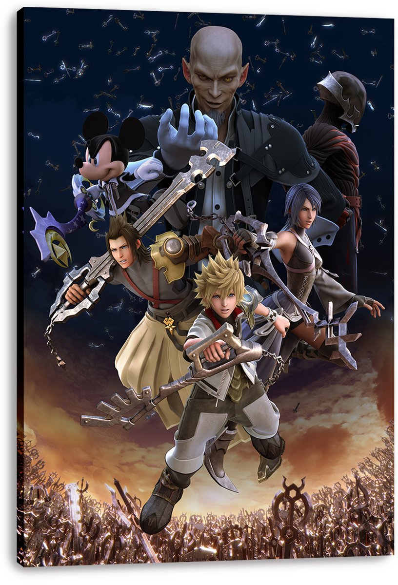 Kingdom Hearts Characters Keyblade War Decorative Painting (paper and canvas) art poster printing print