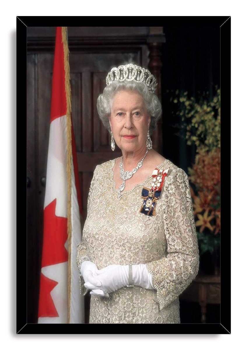Queen Elizabeth II Decorative Painting (paper and canvas) art poster printing print