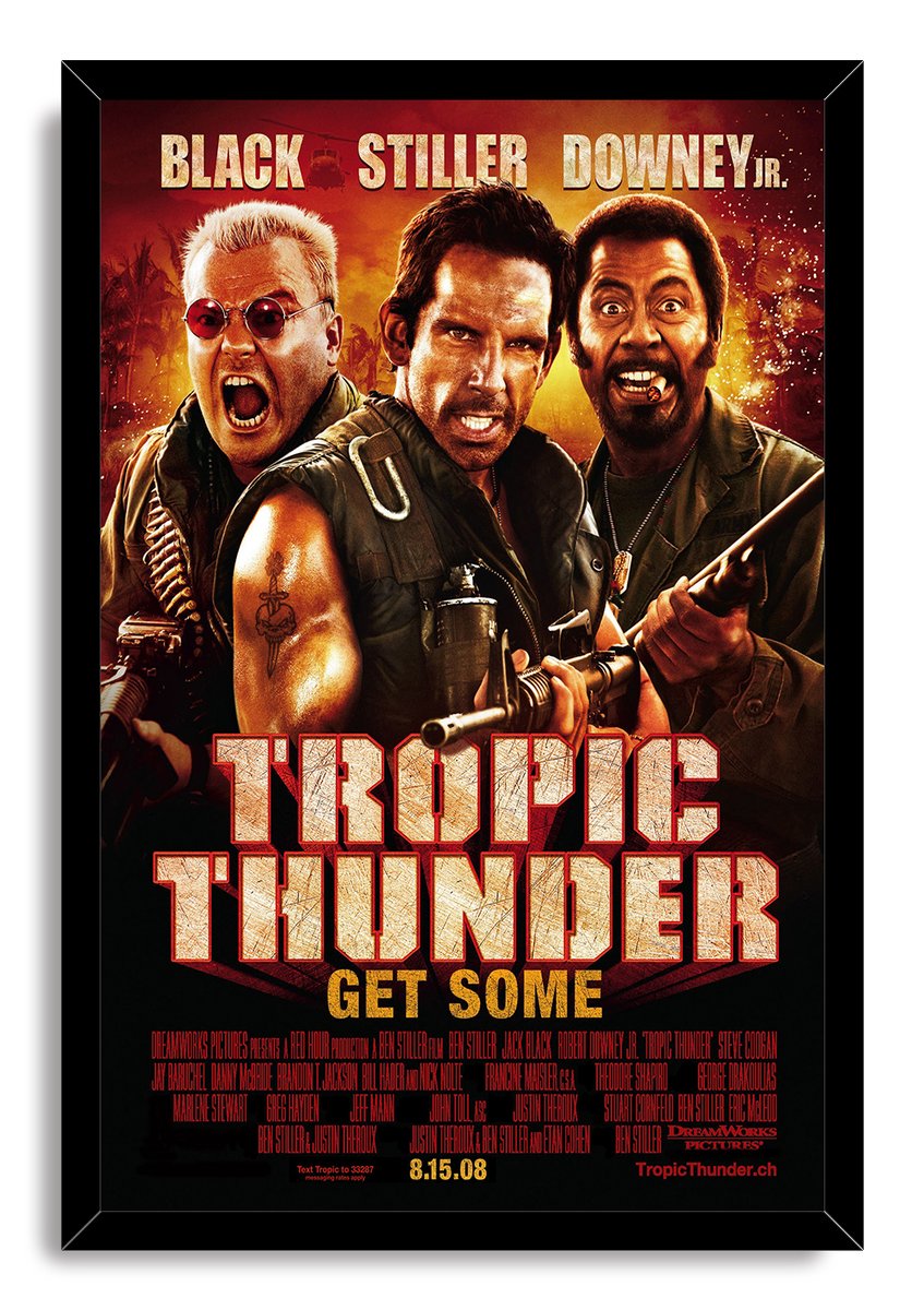Tropic Thunder Movie Poster Decorative Painting (paper and canvas) art poster printing print