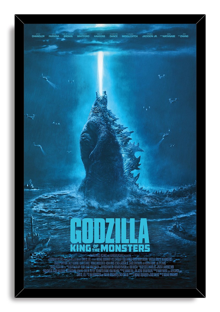 Godzilla King of the Monsters Decorative Painting (paper and canvas) art poster printing print