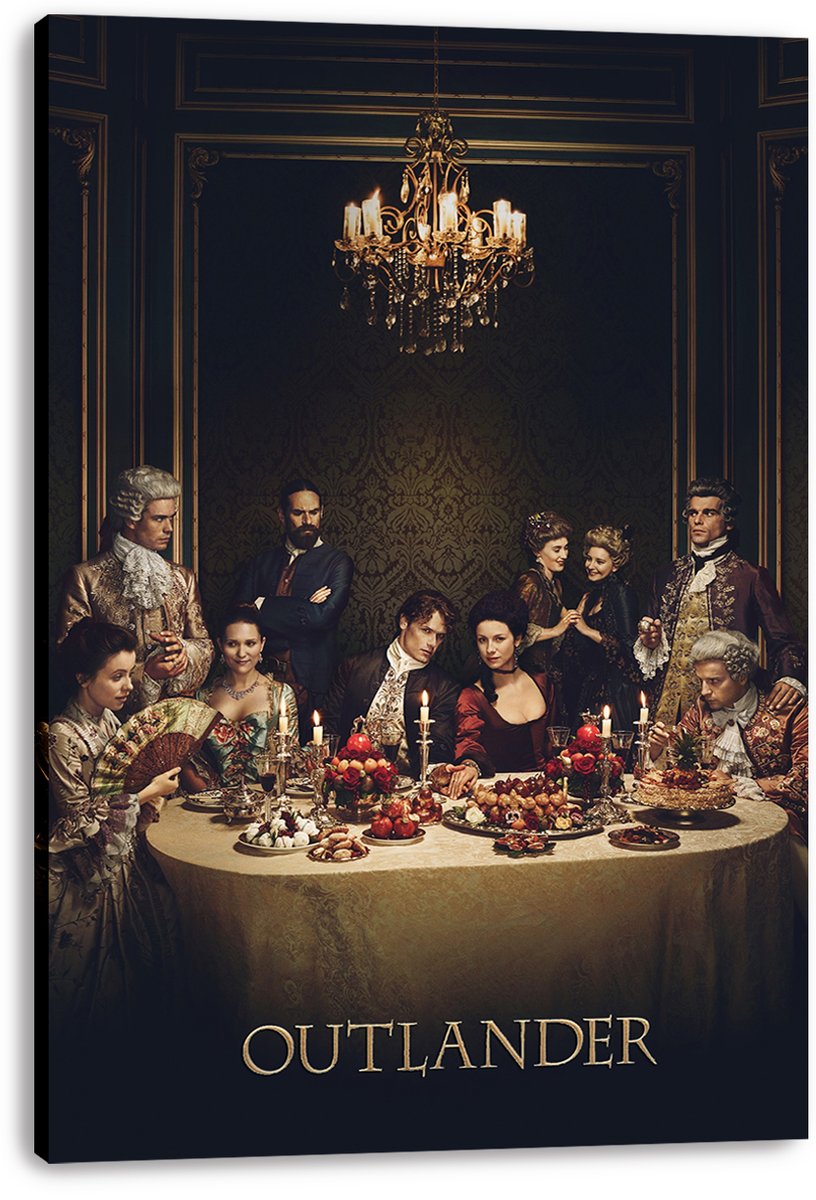 Outlander Cast Dinner Scene Decorative Painting (paper and canvas) art poster printing print