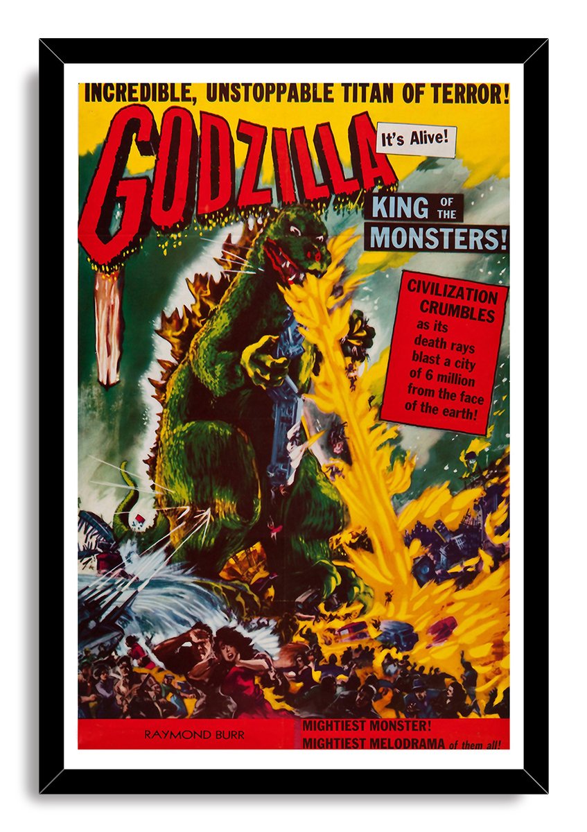 Godzilla King of the Monsters Decorative Painting (paper and canvas) art poster printing print