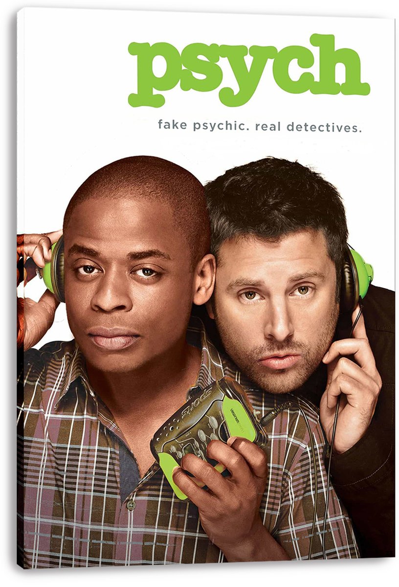Psych TV Show Cast Decorative Painting (paper and canvas) art poster printing print