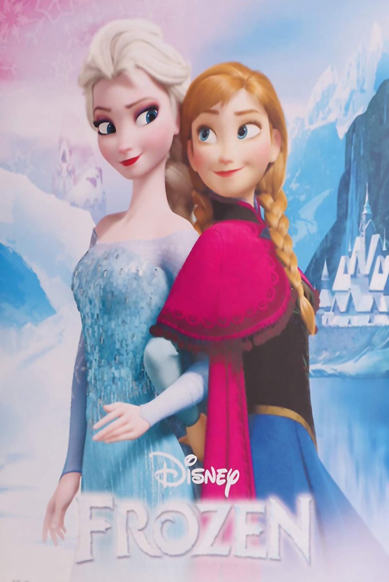 Elsa and Anna Frozen Decorative Painting (paper and canvas) art poster printing print