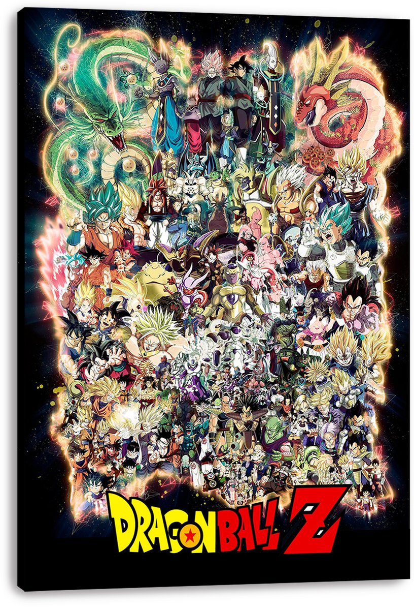Dragon Ball Z Epic Anime Characters Collage Decorative Painting (paper and canvas) art poster printing print