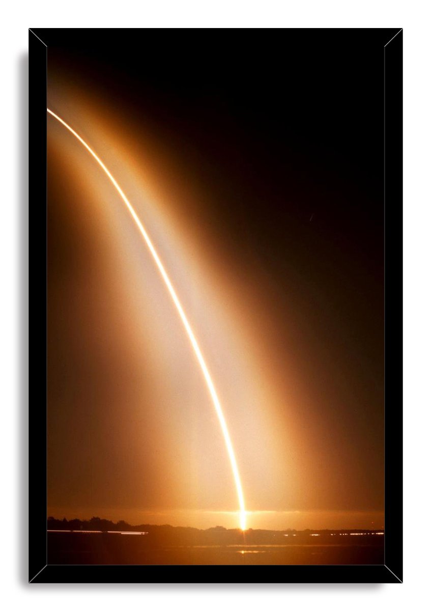 Rocket Launch Light Trail Decorative Painting (paper and canvas) art poster printing print