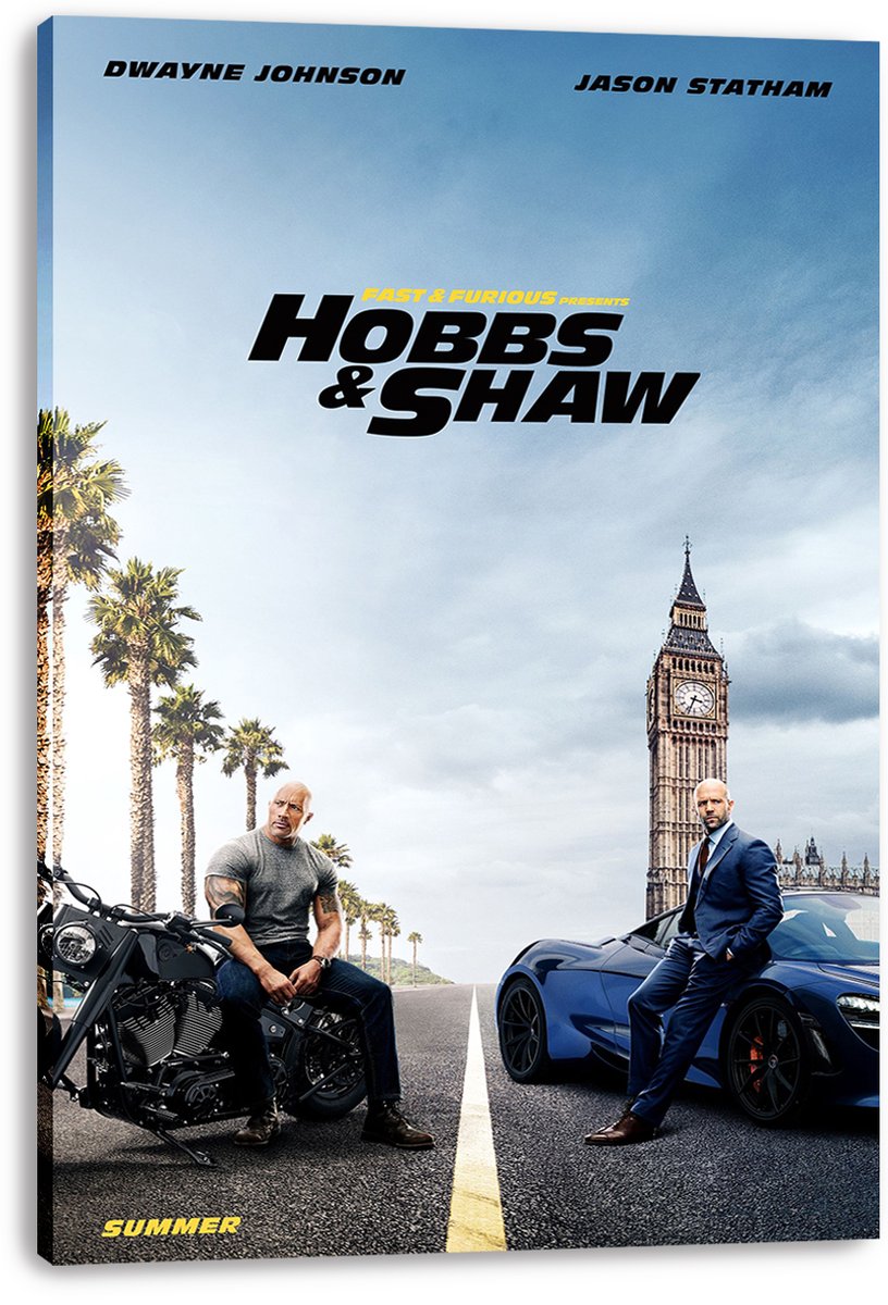 Hobbs & Shaw Movie Poster Decorative Painting (paper and canvas) art poster printing print