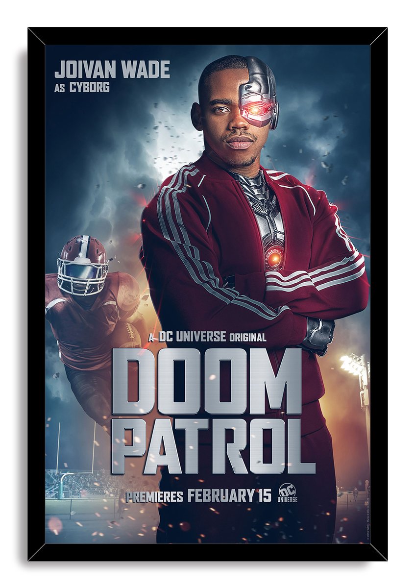Joivan Wade as Cyborg Doom Patrol Decorative Painting (paper and canvas) art poster printing print