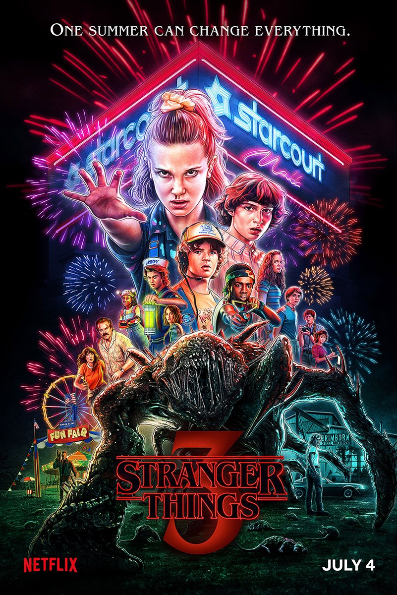 Stranger Things 3 Decorative Painting (paper and canvas) art poster printing print