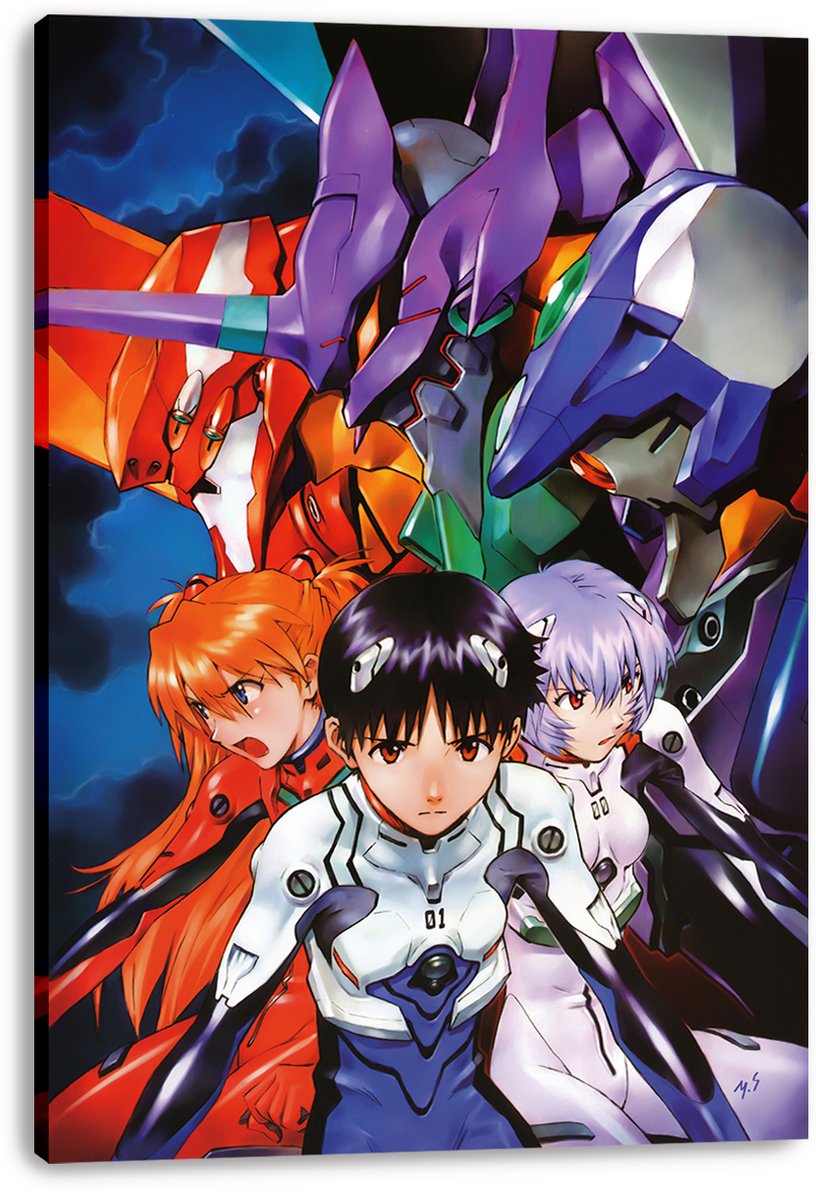 Neon Genesis Evangelion Characters and Mechs Decorative Painting (paper and canvas) art poster printing print