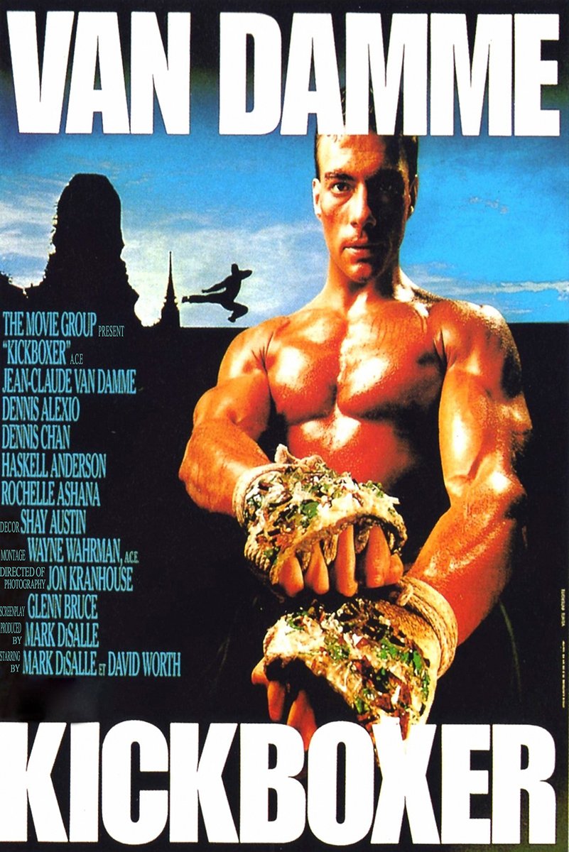 Jean-Claude Van Damme Kickboxer Movie Decorative Painting (paper and canvas) art poster printing print