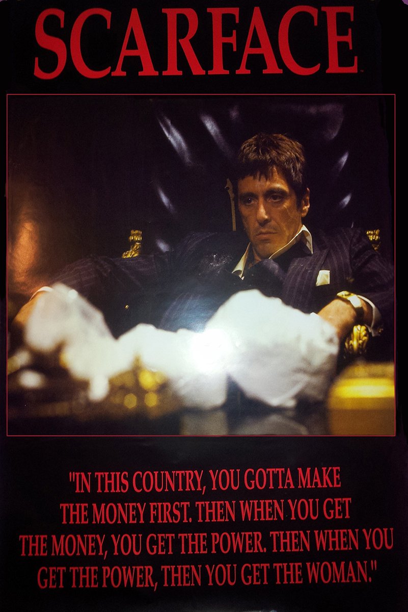 Scarface Tony Montana Decorative Painting (paper and canvas) art poster printing print