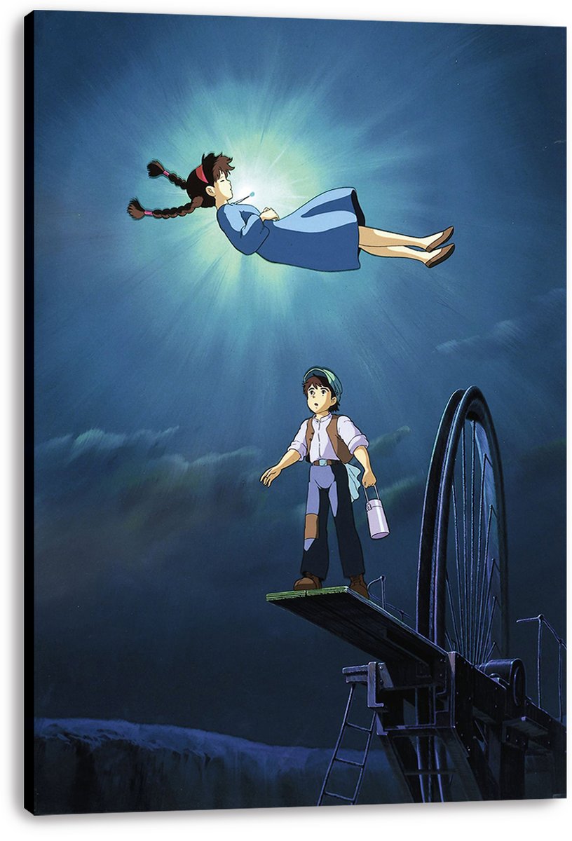 Pazu and Sheeta from Castle in the Sky Decorative Painting (paper and canvas) art poster printing print