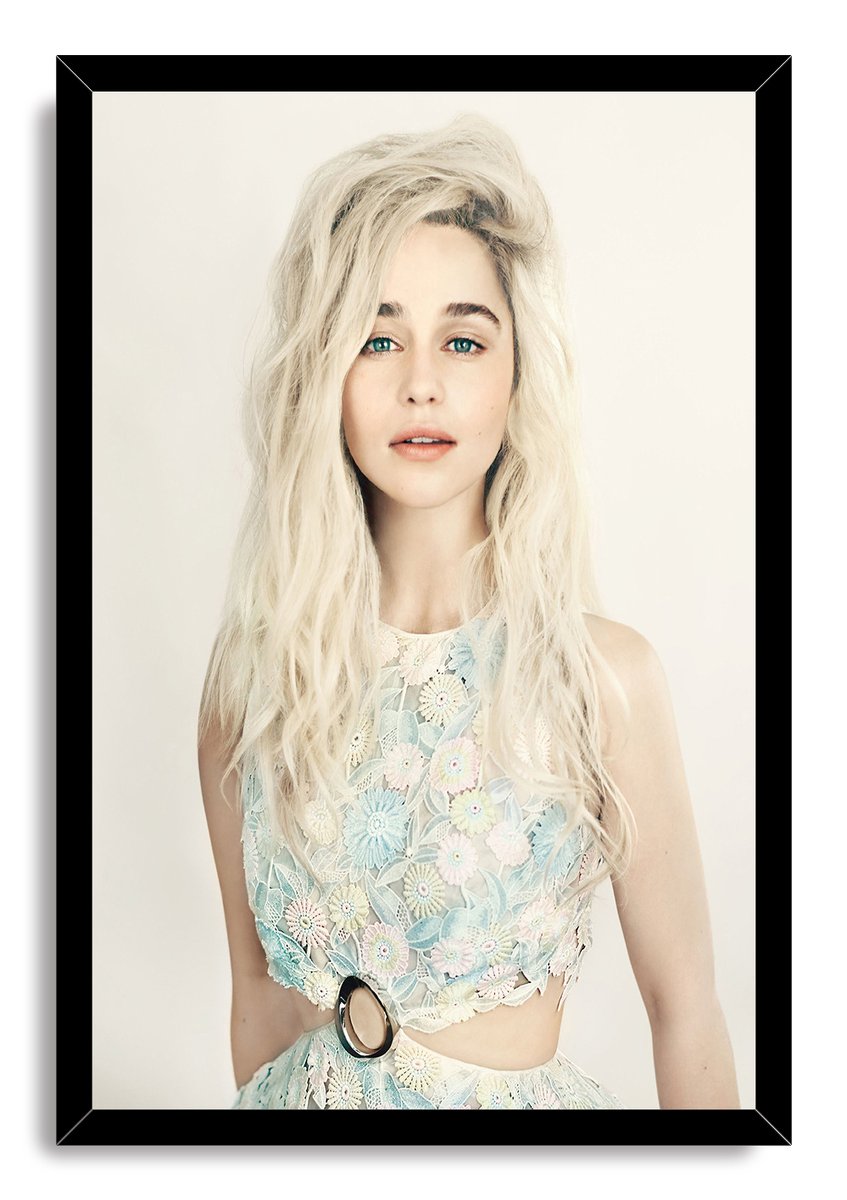 Emilia Clarke Decorative Painting (paper and canvas) art poster printing print