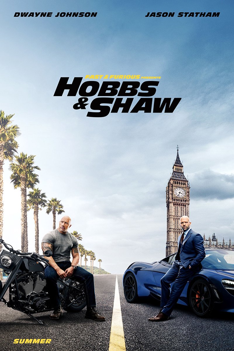 Hobbs & Shaw Movie Poster Decorative Painting (paper and canvas) art poster printing print