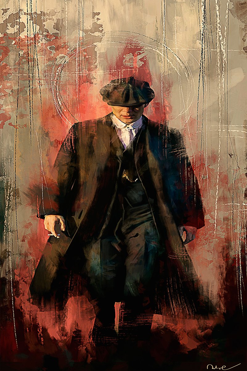Tommy Shelby Decorative Painting (paper and canvas) art poster printing print